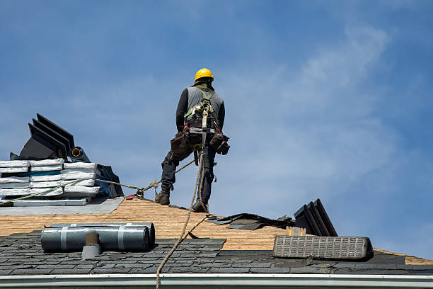 Professional Roof Replacement technician working in Cornish, ME